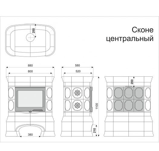 Сконе центральный. ваниль_5