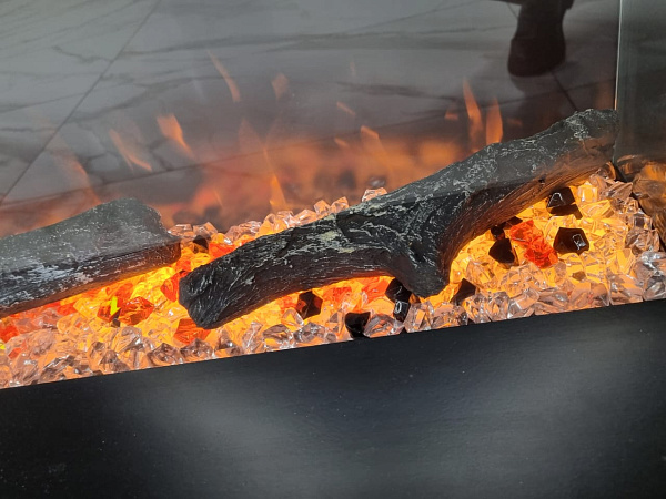 Каминокомплект Cube 36 - Белый с черным с очагом Astra 36 RF (выставочный образец)_4 Каминокомплект Cube 36 - Белый с черным с очагом Astra 36 RF (выставочный образец)_4